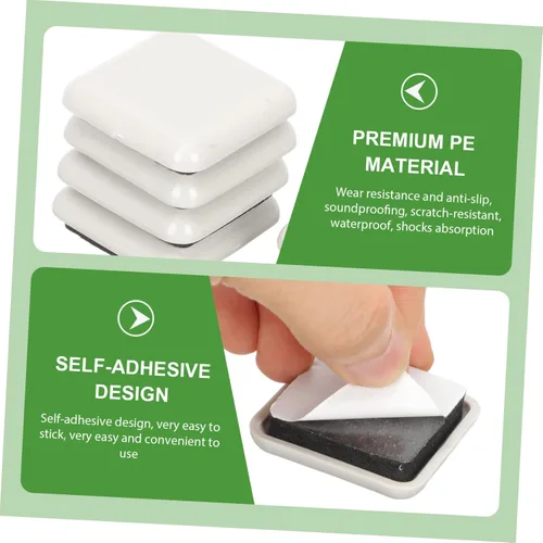 Vista 3 de OSALADI 20 piezas autoadhesivas deslizantes para muebles, resistentes a los arañazos, tapas de patas de mesa para sillas y protectores de suelo que