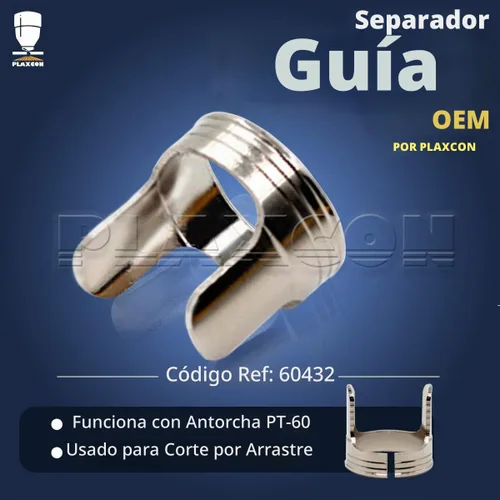 Vista 2 de PLAXCON 2 unids PT60 IPT-60 antorcha de plasma guía espaciador de doble punta 60432 Guía de separación Accesorios de corte por plasma