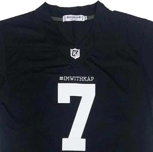 Vista 4 de ImWithKap Colin Kaepernick 7 IM con camiseta de fútbol americano KAP cosido