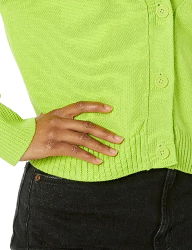 Vista 3 de Tienda Essentials - Cárdigan corto con cuello en V de ajuste holgado para mujer