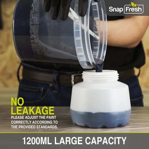 Vista 8 de SnapFresh Pulverizador de pintura inalámbrico de 20 V, batería de 4.0 Ah y cargador rápido incluidos, pistola eléctrica de mano HVLP con contenedor
