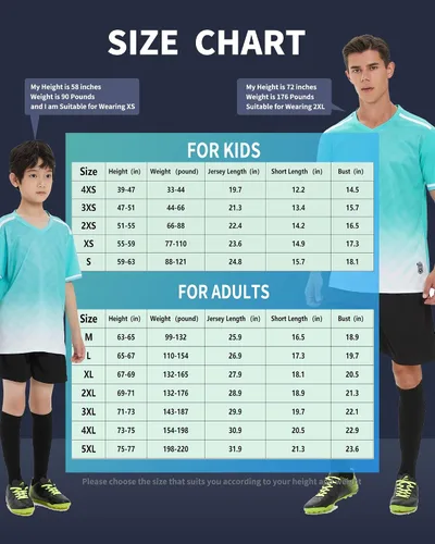 Vista 3 de Camiseta de fútbol personalizada con corto, adultos, niños, número de nombre personalizado, traje de equipo, uniforme de fútbol personalizado