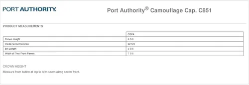 Vista 2 de Port Authority Mens Camouflage Cap