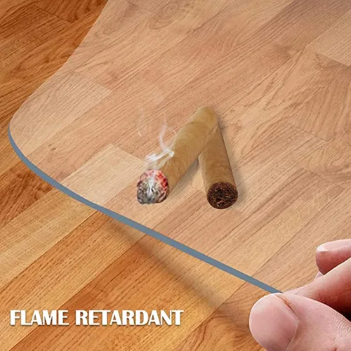 Vista 3 de Alfombrillas para sillas de suelo duro, 0.059 in de grosor, protector de mesa transparente para mesa de comedor, protector de mesa de plástico