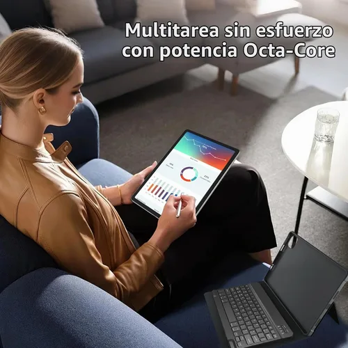Vista 4 de NOBKLE - Tableta Android 15 de 11 pulgadas con ranura 4G LTE SIM, 20 GB de RAM, 8 GB de almacenamiento, procesador Octa-Core, pantalla IPS HD
