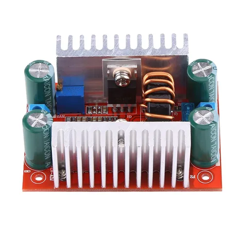 Vista 4 de Módulo convertidor de aumento de 400 W, regulador de voltaje de alta eficiencia DC-DC con corriente ajustable 0.2A-12A para controladores LED, carga