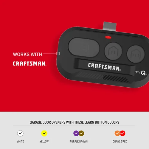 Vista 4 de Craftsman Control remoto para puerta de garaje con visera de 3 botones