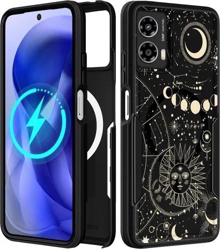 Vista 73 de Funda para Moto G 5G 2024 – Compatible con MagSafe para mujeres y niñas, bonita funda protectora magnética para teléfono, diseño femenino Kawaii