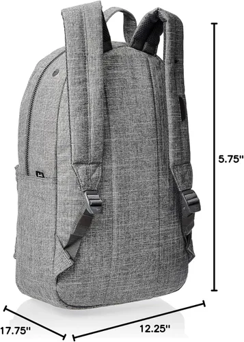 Vista 74 de Herschel Mochila acolchada Settlement, color negro, talla única