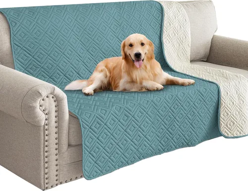 Vista 21 de Manta Impermeable para Sofá para Perros 2026 (30"x53") Cómoda Alfombrilla de Sofá de Dos Plazas para Mascotas con Respaldo Antideslizante, Forro