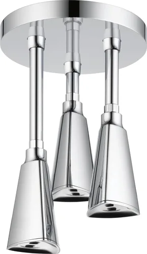 Vista 9 de DELTA FAUCET 57140-CZ H2Okinetic - Cabezal de ducha colgante Raincan, flujo de agua de 1.75 GPM, bronce champán Champagne bronce