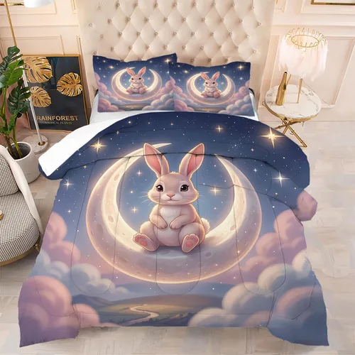 Vista 13 de Blue Wavy Stripes Comforter Set Twin Size 3D Optical Illusion Ocean Wave Bedding Set with 1 Pillowcase & 1 Comforter, Soft Geometric Blue White Bed