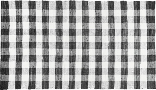 Vista 13 de GLAMBURG Alfombra de cuadros de búfalo de algodón lavable, tapete de bienvenida a cuadros tejida a mano 18x30 para cocina, baño, porche, lavandería