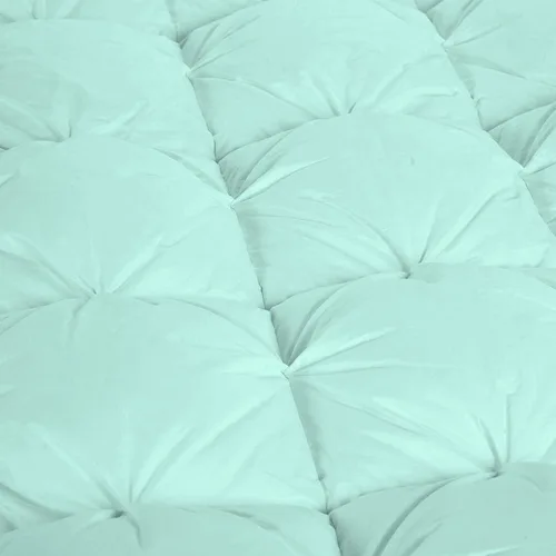 Vista 3 de 1 edredón plisado 100% algodón egipcio de 600 hilos, relleno de algodón suave de 500 GSM, 2 estilos, con costuras en caja y relleno de alfiler