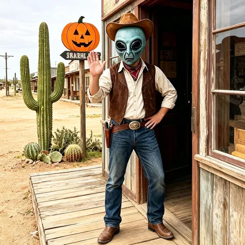 Vista 8 de Alien Mask, Scary Full Face Mask for Halloween Cosplay Costume Party Props