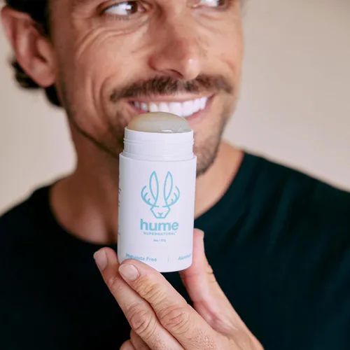 Vista 7 de Hume Supernatural Desodorante sin aluminio para mujeres y hombres, seguro para pieles sensibles, probiótico, a base de plantas, sin bicarbonato