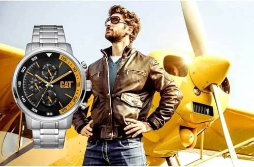 Vista 3 de Caterpillar CAT Sail AK14911127 - Reloj multifunción de acero para hombre