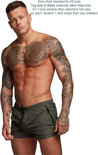 Vista 2 de TONLEN - Bañador para hombre con bolsillos con cremallera