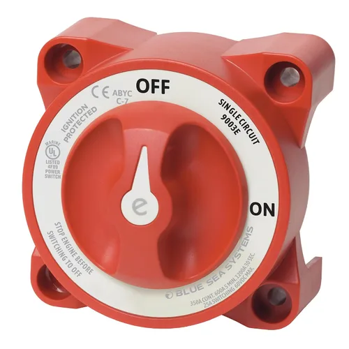 Vista 8 de Interruptores de batería de 350 Amp E-Series de Blue Sea Systems