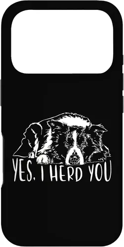 Vista 30 de Border Collie I Herd You Herd You Dog Funny Dog Saying Case for iPhone 17
