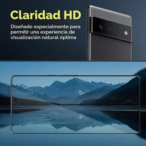 Vista 5 de YWXTW Paquete de 2 protectores de pantalla de privacidad para Google Pixel 6 Pro, protector de pantalla de vidrio templado de dureza 9H para Google
