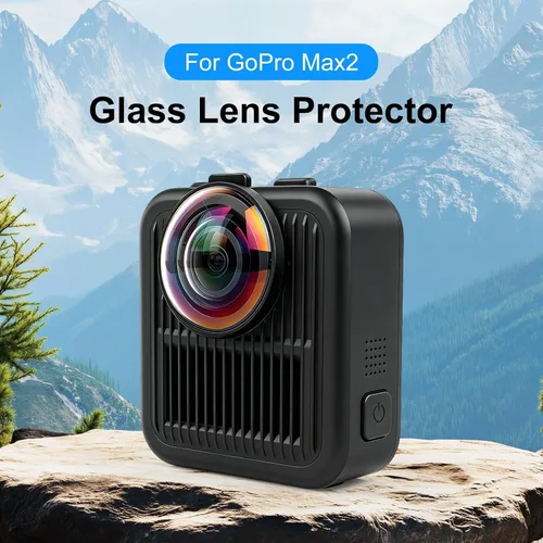 Vista 2 de PULUZ Protector de lente para Gopro MAX2, protector óptico de lente HD para Go Pro MAX 2, accesorio de lente de cámara resistente a los arañazos