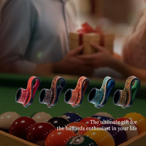 Vista 8 de KONLLEN Magnetic Chalk Holder, Pool Cue Chalk Holder Accessory Redondo-Negro