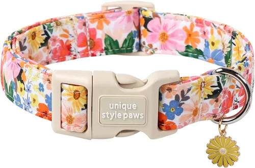 Vista 92 de Unique style paws Collar de perro con hebilla de plástico con colgante, collar de cachorro para primavera y verano, traje de baño para fiesta