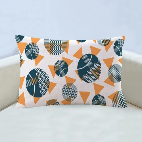 Vista 10 de Funda de almohada estampada, respaldo de dormitorio, almohada cuadrada con patrón de alce nórdico moderno, decoración para el hogar y la sala