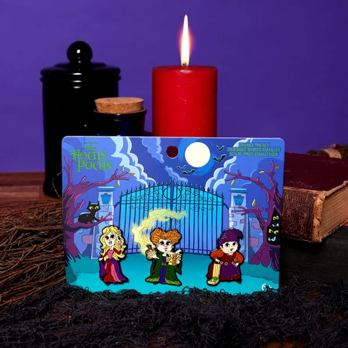 Vista 5 de Loungefly Disney Hocus Pocus, juego de pines de 3 piezas, exclusivo de Tienda