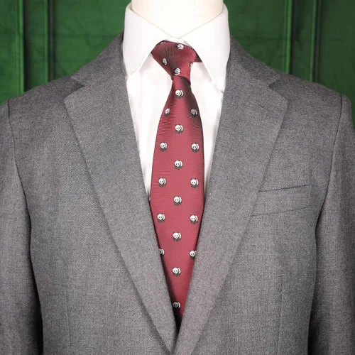 Vista 2 de Corbata de patrón animal con caja de regalo Corbata de patrón de animales marinos Corbata de regalo de cumpleaños del día