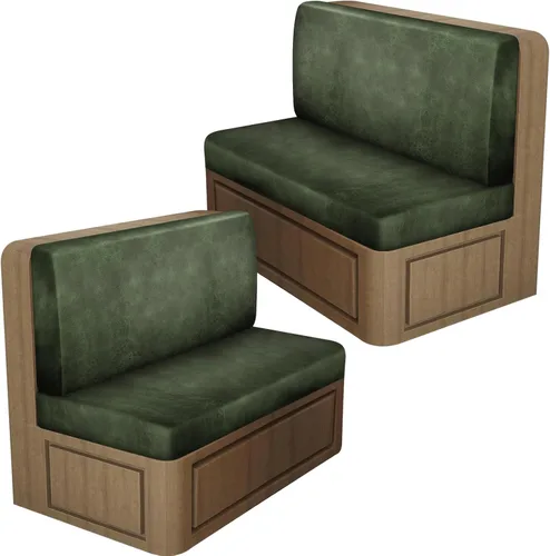 Vista 53 de ANARACHON Fundas de cojín elásticas con aspecto de cuero para caravana, fundas de cojín para asiento de cabina de caravana