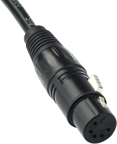 Vista 2 de DMX-512 XLR 5 pines macho a XLR 5 pines hembra DMX cable de iluminación (1.5M/5FT)
