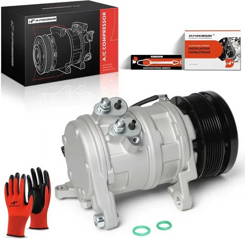 Vista 10 de A-Premium - Compresor de aire acondicionado de CA compatible con Dodge Durango 5.7L 2004-2008, Chrysler Aspen 5.7L 2007-2008, con polea de 7 ranuras