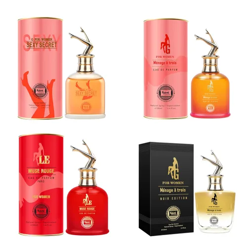 Vista 19 de Hybrid & Company Mujer 4 unids Belleza Rosa Cambio París Mujeres Romántico Pour Femme Perfume Natural Spray Fresco Fragancia