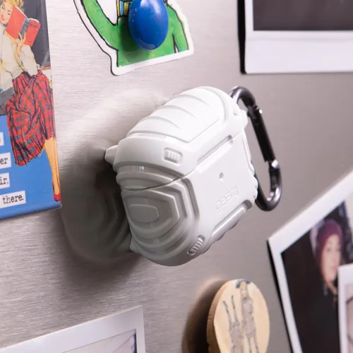 Vista 6 de ZAGG Max Protection AirPods Pro - Funda ligera y duradera en color blanco, compatible con cargadores inalámbricos