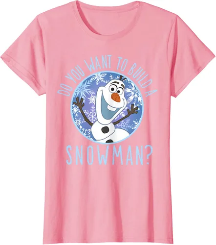 Vista 5 de Disney Camiseta Frozen Olaf con texto en inglés "Do You Want to Build A Snowman Negro