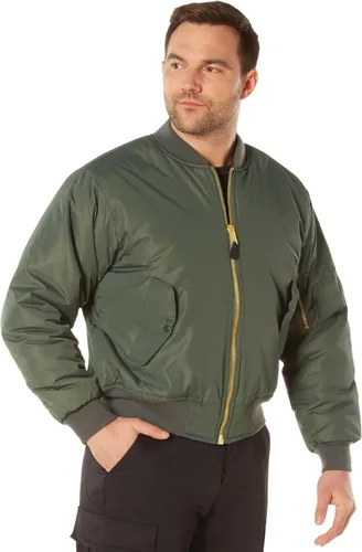 Vista 5 de Rothco Enhanced Nylon Bomber Jacket Flight Style Cold Weather Winter Coat