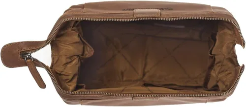 Vista 2 de Chesterfield Brand The Toiletry Bag VINCE Cuero para hombres y mujeres Bolsa de cosméticos de afeitado de viaje, organizador grande de maquillaje