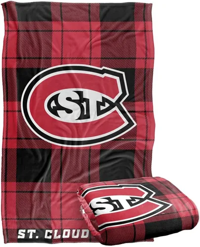 Vista 19 de LOGOVISION St John's University Campus Plaid Spirit Silky Touch Manta súper suave 36 x 58 pulgadas