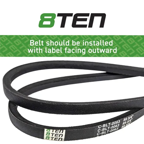 Vista 3 de 8TEN Correa de transmisión para tractores de césped John Deere GT225 GT235 GT245 GX255 M127523 Fits GT225 GT235 GT245 GX255 Lawn Tractors