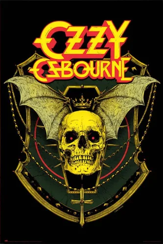 Vista 10 de Ozzy Osbourne - Póster musical (calavera) (tamaño: 24" x 36") (póster laminado)