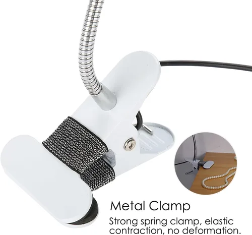 Vista 4 de Maquillaje, USB Maquillaje Tatuaje Lámpara LED, Lámparas de Belleza, Microblading Luz Belleza con Abrazadera LED Lámpara de Escritorio para Cejas
