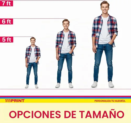 Vista 2 de Recorte de cartón de tamaño real, 5-7 pies, personalizado Plástico corrugado