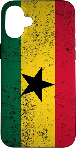 Vista 23 de Grunge Ghana Flag Vintage Accra West African Ghanaian Gift Case for iPhone 17