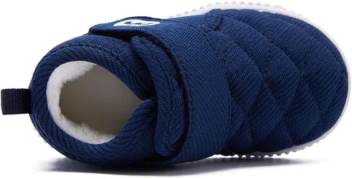 Vista 5 de BMCiTYBM - Botas de nieve para niños y niñas con forro de piel zapatos de invierno ligeros para exteriores niños pequeños