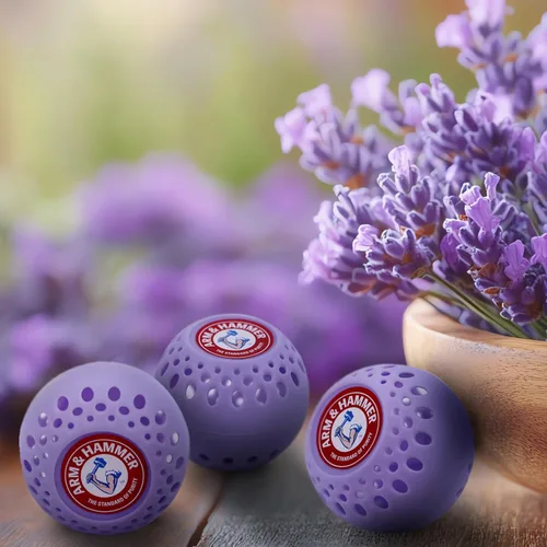 Vista 5 de Arm & Hammer Odor Busterz - Bolas desodorizantes de lavanda, ambientador y eliminador de olores, frescura de larga duración para el hogar, baño