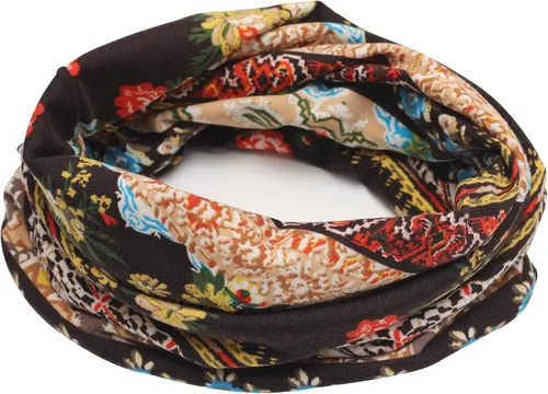 Vista 7 de ZLYC Gorro fino de verano para mujer, diseño floral, ligero, holgado Café étnico