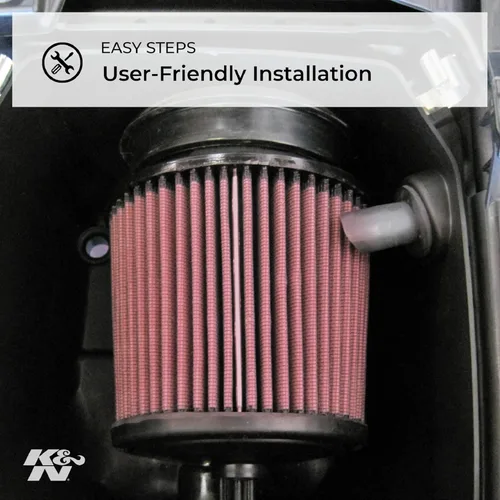 Vista 5 de K&N Filtro de aire del motor: Alto rendimiento, Premium, Filtro de aire Powersport: Se adapta a 1999-2012 YAMAHA
