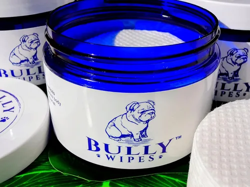 Vista 2 de Bully Wipes – Toallitas antiarrugas Bulldog específicamente para razas de bulldog, fórmula orgánica natural, aroma botánico refrescante, elimina